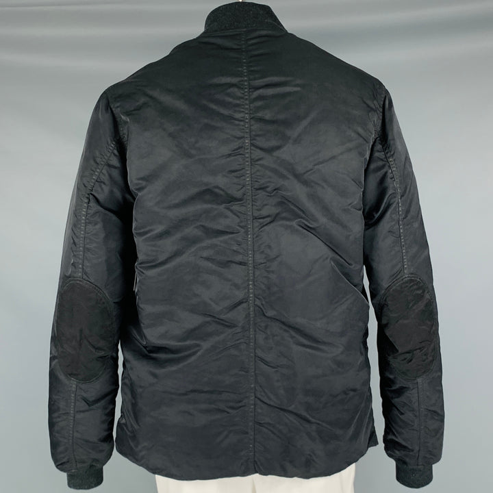 VISVIM Size L -Corps Down Jacket- Black Nylon Buttoned Coat