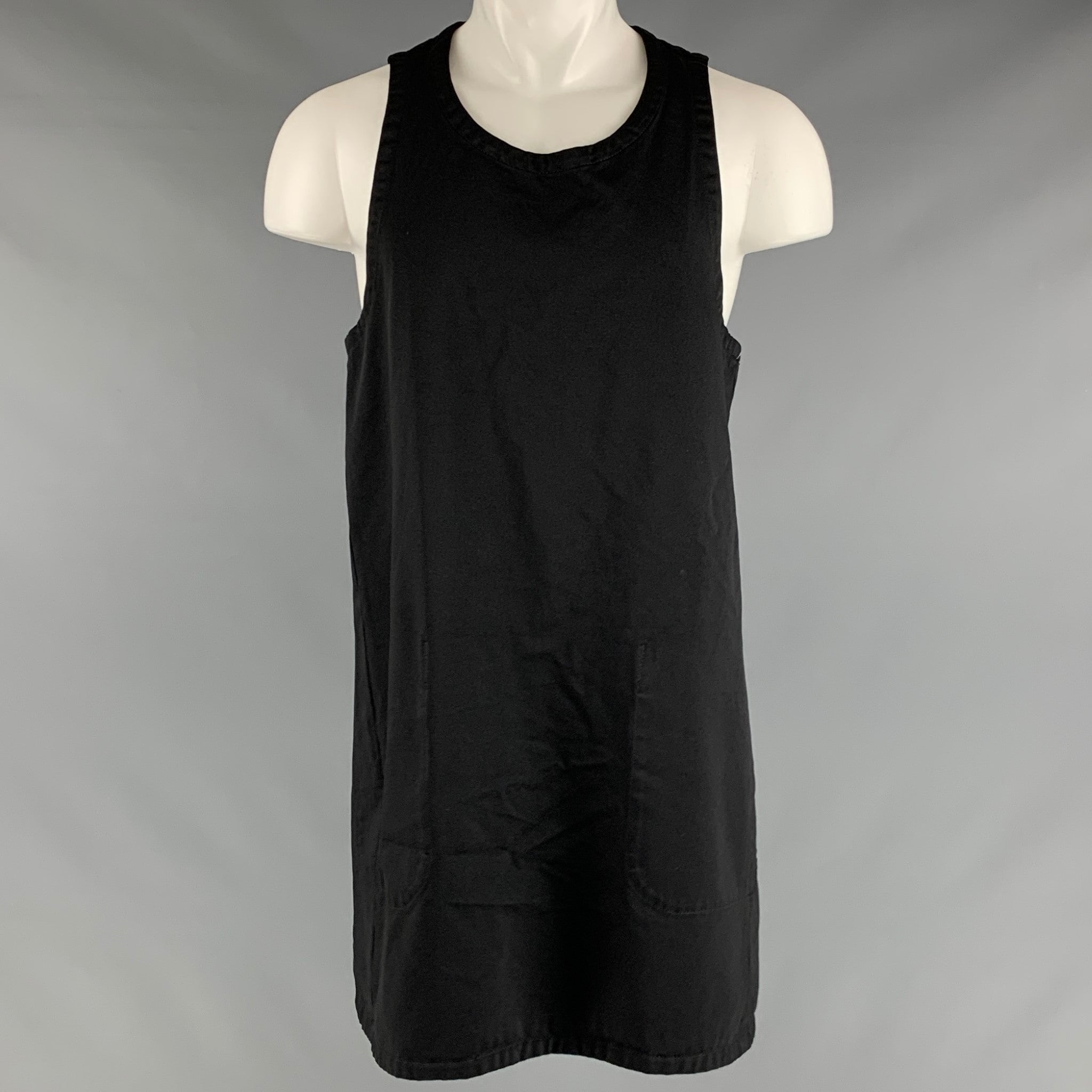 COMME des GARCONS HOMME PLUS Size S Black Polyester Apron Tank Top