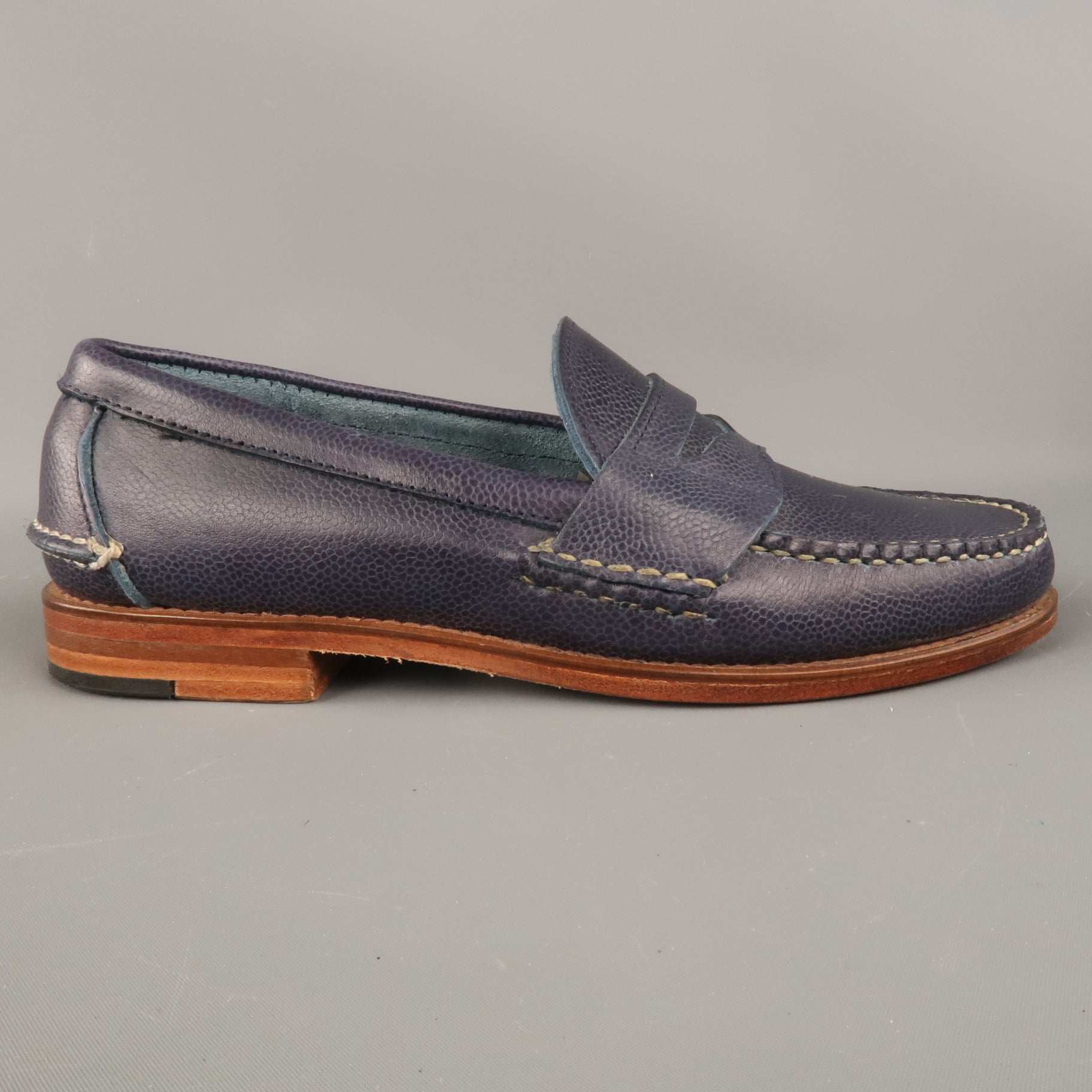 RARE!-Ralph Lauren Eltham Red Penny Loafer Buy Lethato Penny Driver Loafers - Reddish Brown main image 4