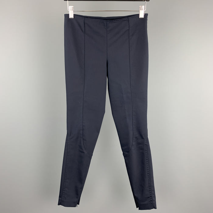 THE ROW Size XS Navy Slim Leg Riding Style Dress Pants