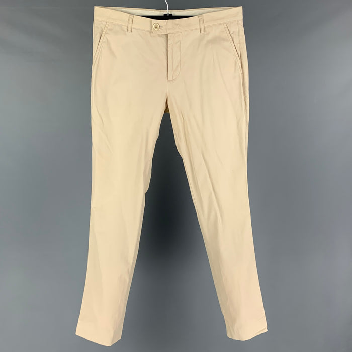 BRUNELLO CUCINELLI Talla 34 Pantalones casuales de algodón color crema