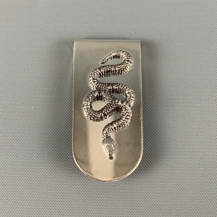 GUCCI Sterling Silver Snake Motif Money clip