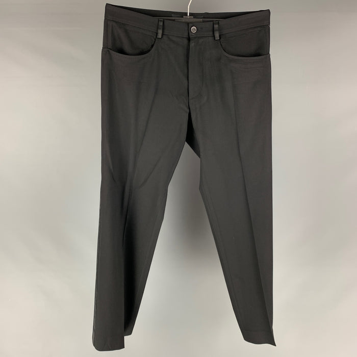 VERSUS by GIANNI VERSACE Size 36 Black Wool Viscose Blend Dress Pants