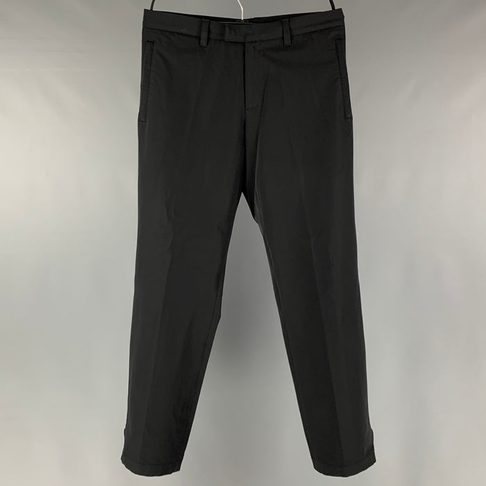 PRADA Size 34 Black Polyester Elastane Casual Pants