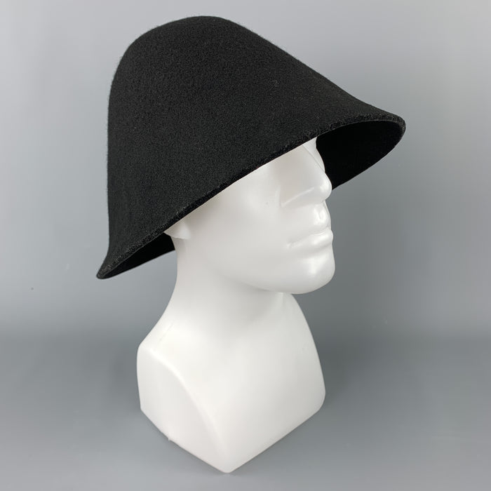 COMME des GARCONS HOMME PLUS Black Wool Structured Hat