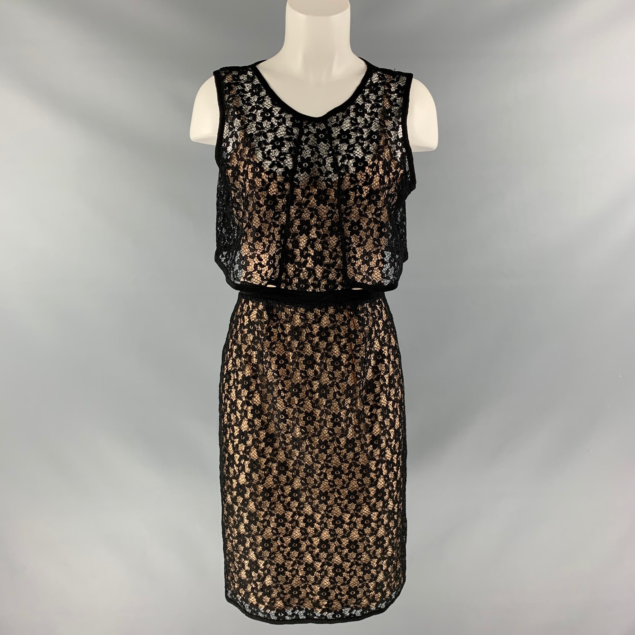 marc by marc jacobs black lace dress Marc Jacobs Lace Pattern Midi Length Dress - Black Dresses, Clothing -  MAR234501
