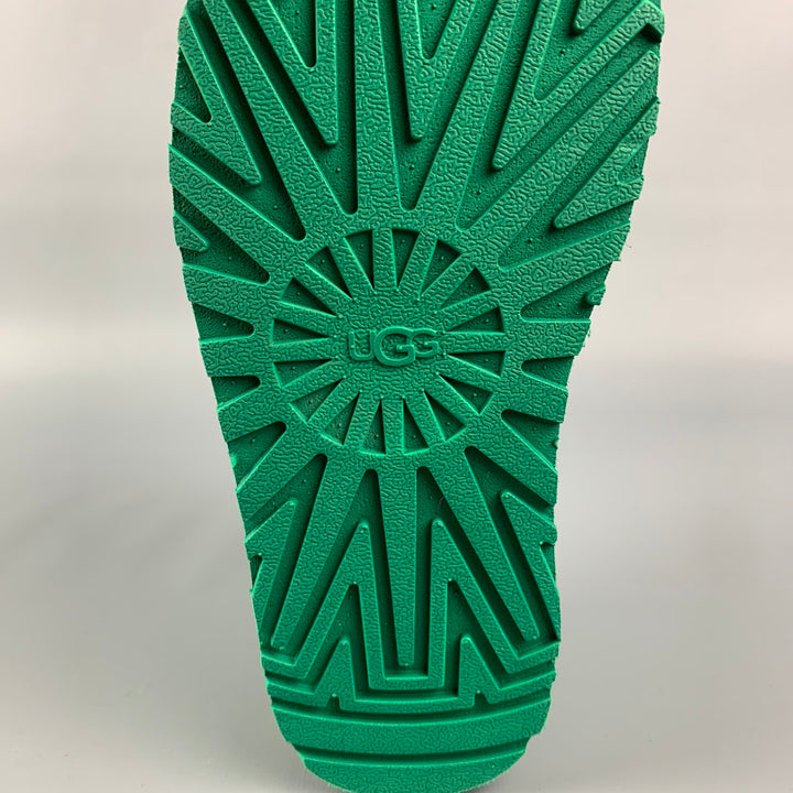 UGG x MOLLY GODDARD Size 7 Green Suede Platform Flats
