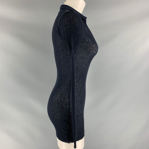 JAMES PERSE Size S Black Not Listed Ribbed Casual Top