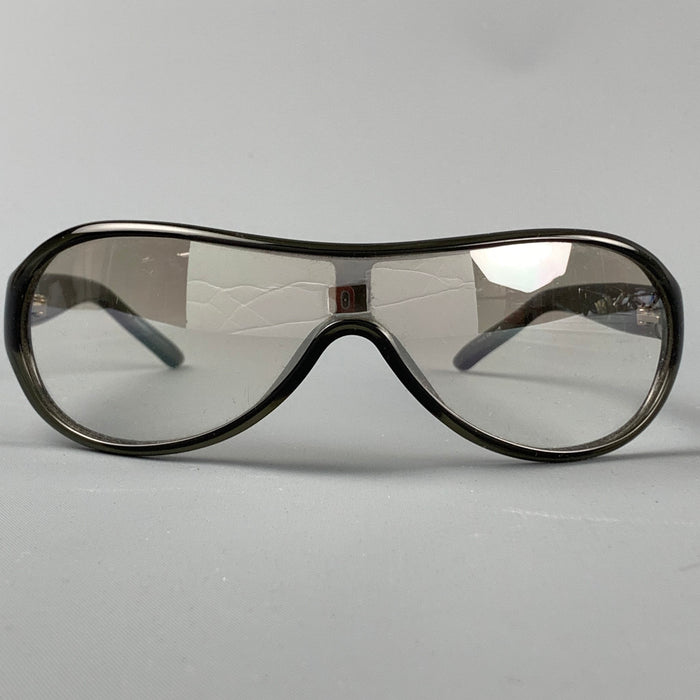 YVES SAINT LAURENT by TOM FORD Grey Acetate Clear Lens Sunglasses
