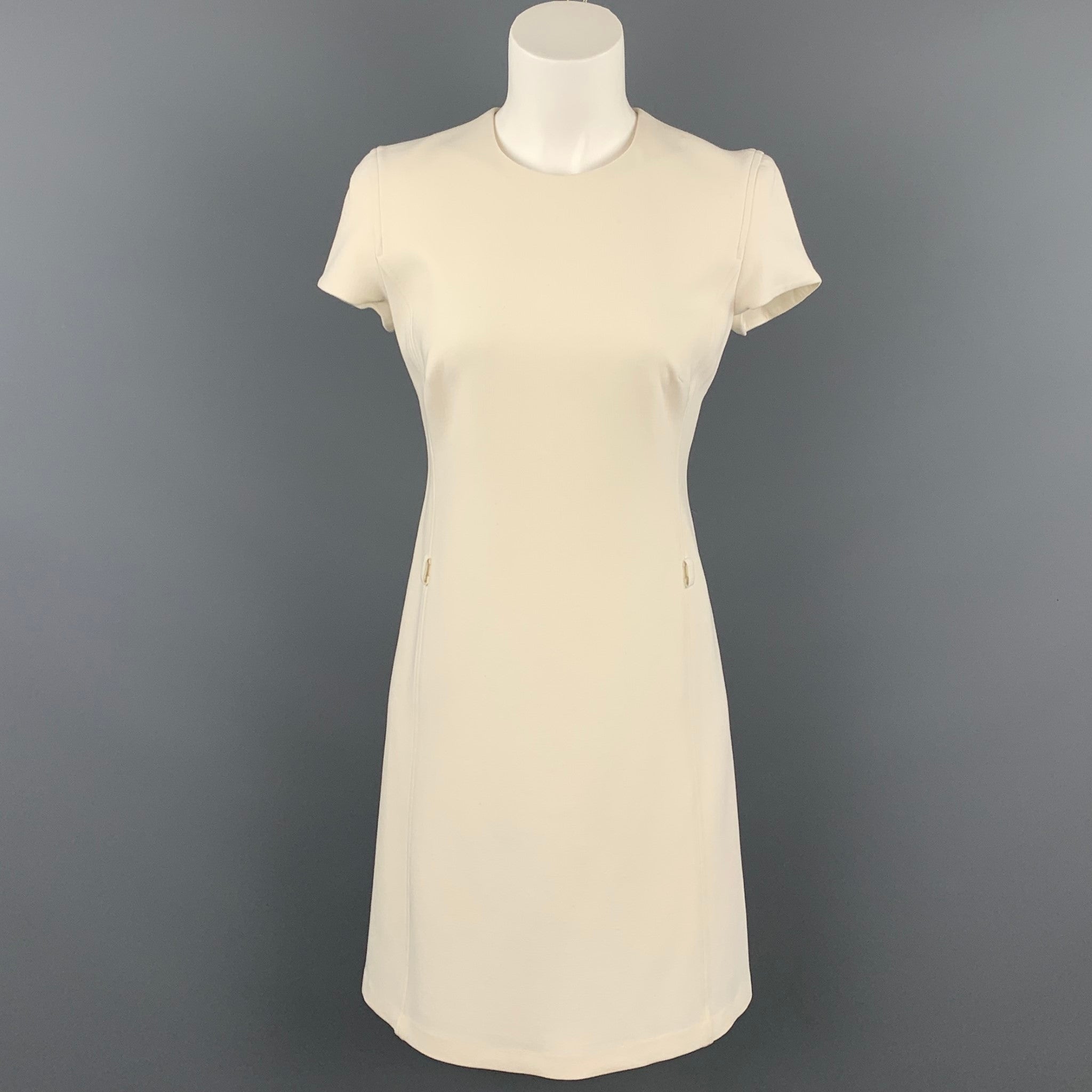 RALPH LAUREN Black Label Size 2 Cream Wool Shift Dress – Sui Generis  Designer Consignment