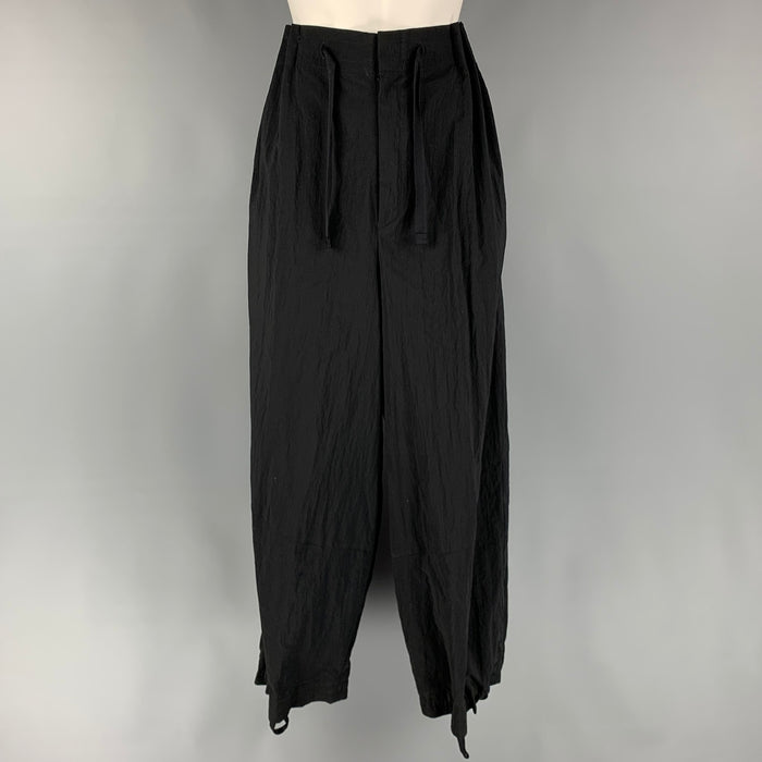 Y-3 by YOHJI YAMAMOTO Size M Black Polyamide Wide Leg Casual Pants