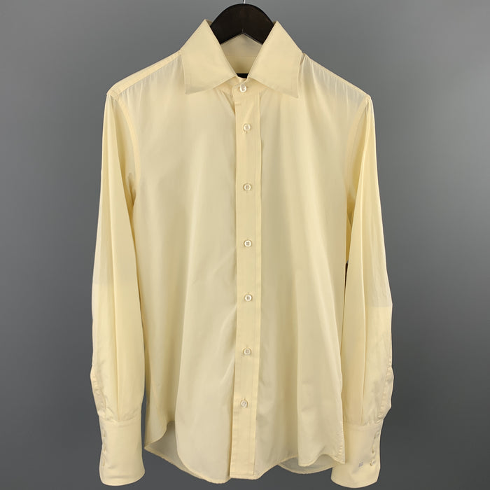 DSQUARED2 Size S Yellow Cotton Long Sleeve Shirt
