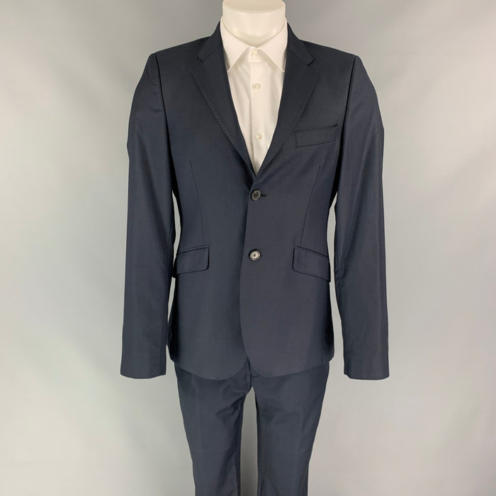 ACNE STUDIOS Size 38 Navy Wool Notch Lapel Suit