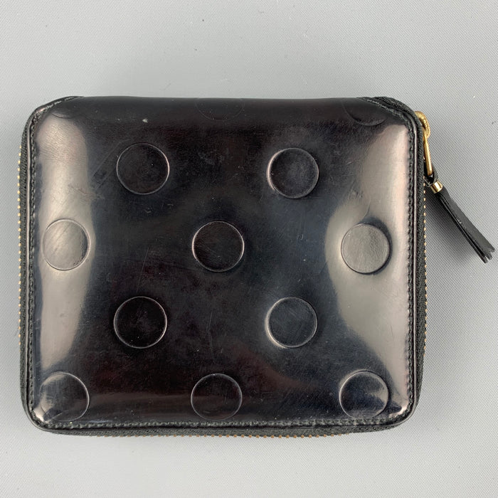 COMME des GARCONS Black Patent Leather Wallet