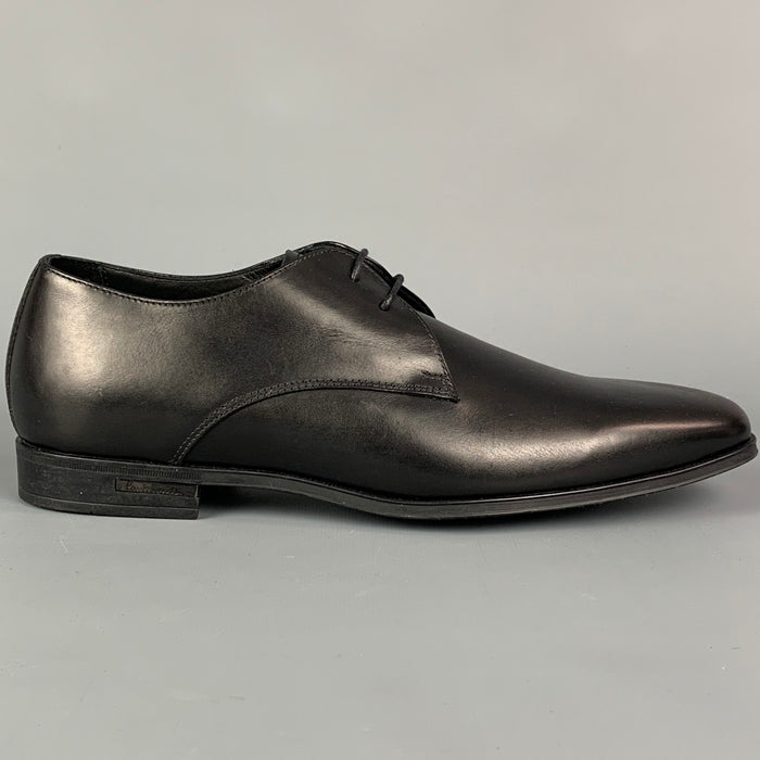 PAUL SMITH Size 7 Black Leather Lace Up Shoes