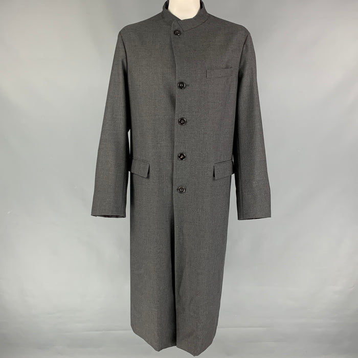 GIORGIO ARMANI Size 48 Grey Wool Long Coat