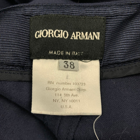 GIORGIO ARMANI Size 2 Navy Rayon Pleated Dress Pants