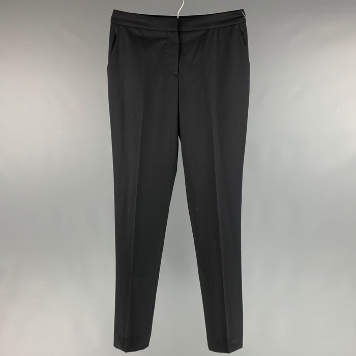 STELLA McCARTNEY Size 6 Black Wool Solid Zip Fly Dress Pants