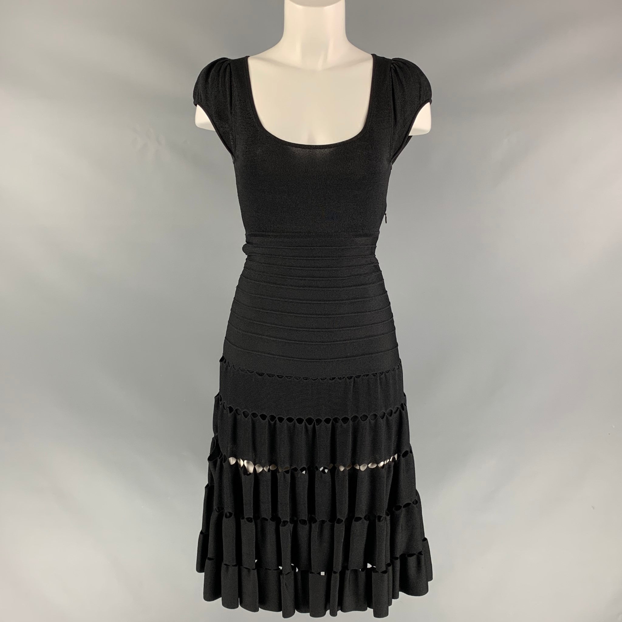 Empty Njoy Pods ZAC POSEN Size XS Black Viscose Blend Cut Out Dress  Sui  Generis Designer Consignment Calvin Klein | Dresses | Nwot Calvin Klein  Tiered Fringe Gray Sweater Dress | Poshmark