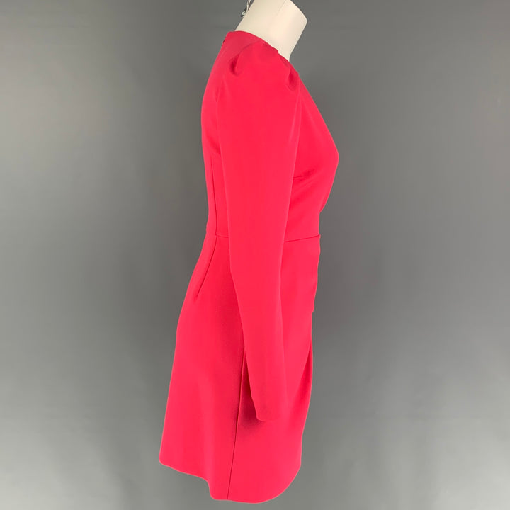 RED VALENTINO Size 2 Coral Polyester Long Sleeve Dress