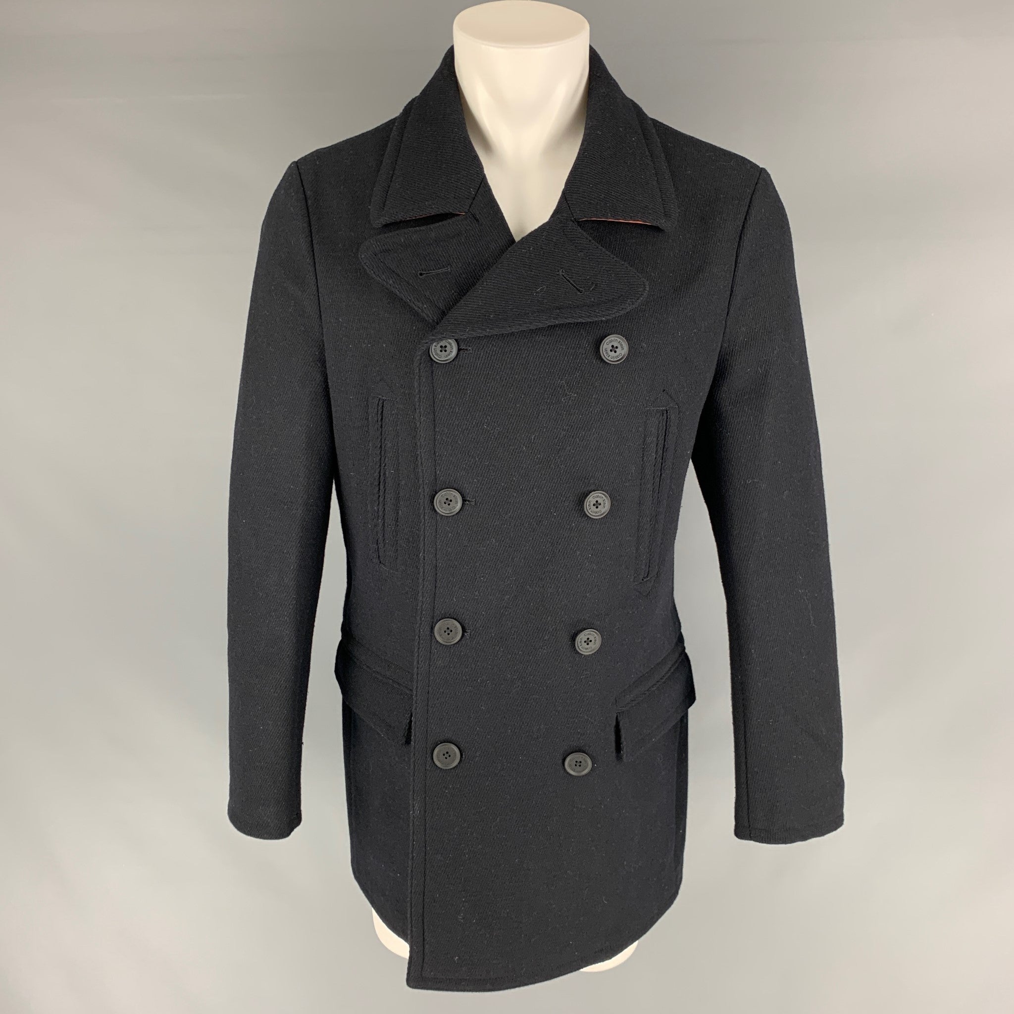 Trench coat Louis Vuitton Navy size S International in Cotton