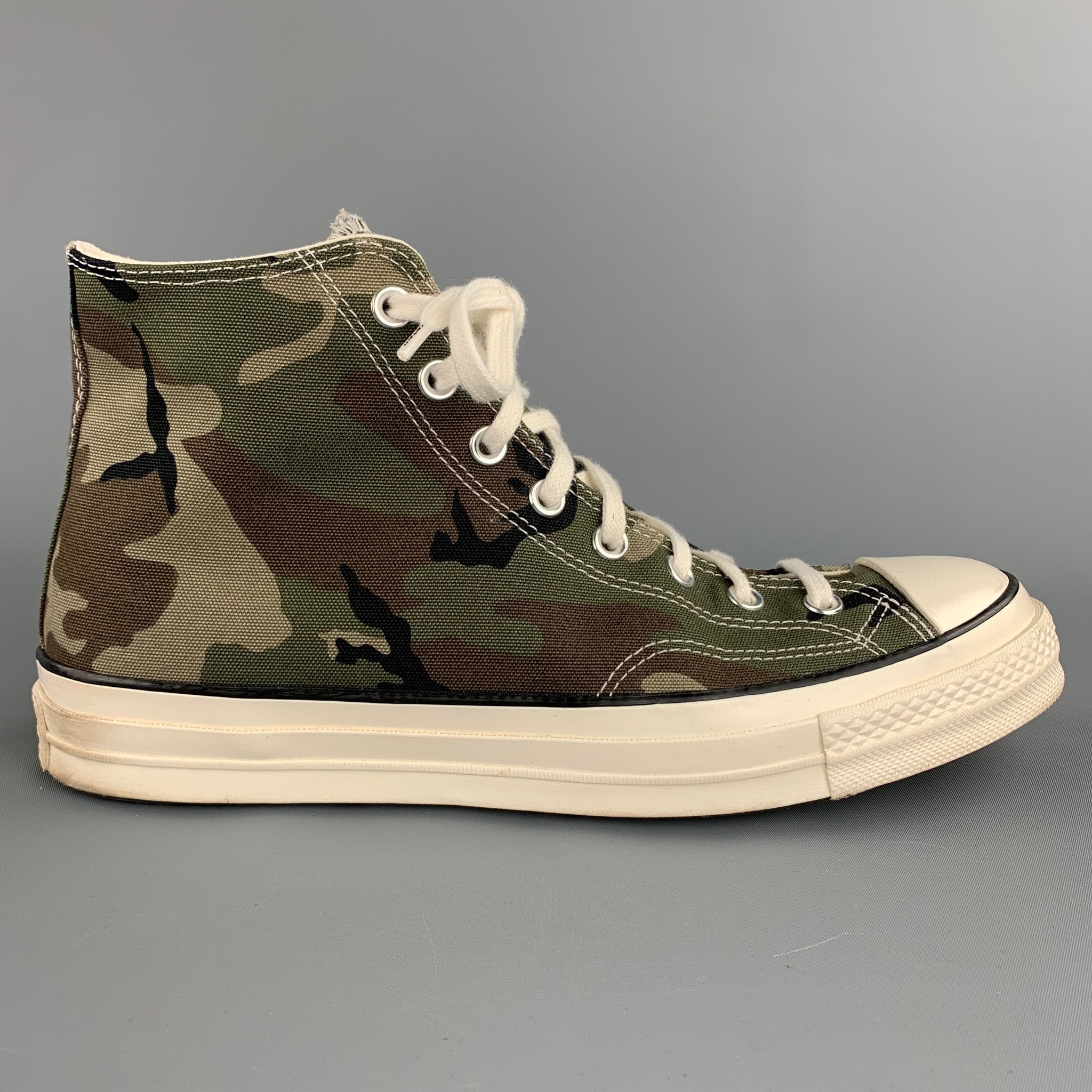 Converse Chuck Taylor All Star Carhartt WIP Camouflage High Top Sneakers 8.5 Men Converse Mens Chuck Taylor All-Star 70 Hi 169221C Carhartt  main image 3