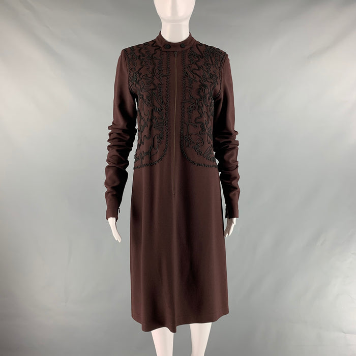JEAN PAUL GAULTIER VINTAGE Size 8 Brown Black Polyester Blend Dress
