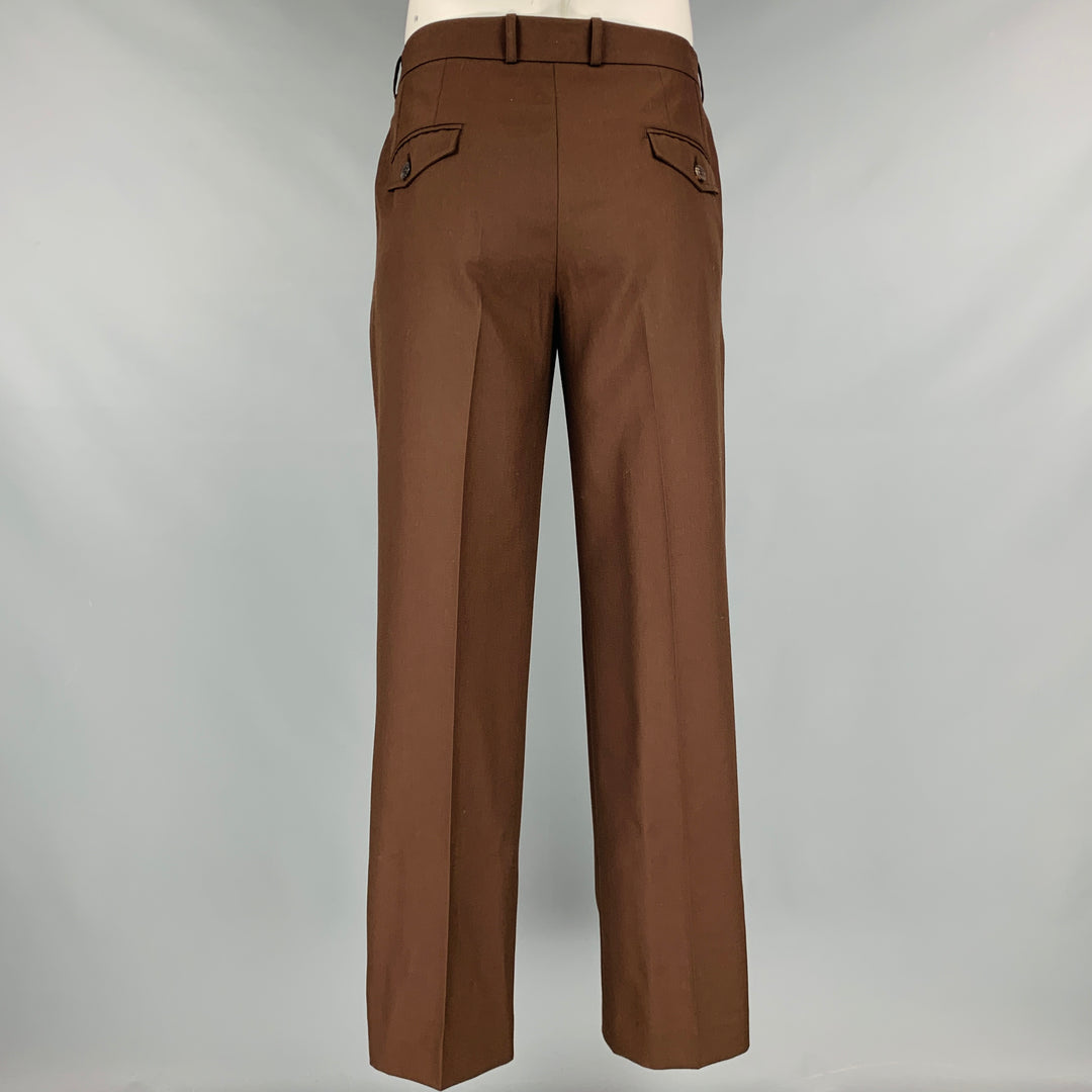 ERNEST W. BAKER Size 42 Brown Peak Lapel Suit