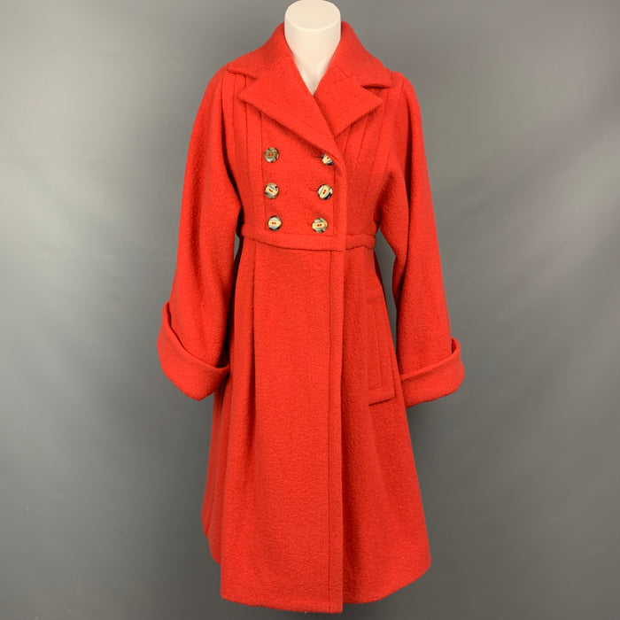 MARC by MARC JACOBS Abrigo de lana texturizado naranja talla S