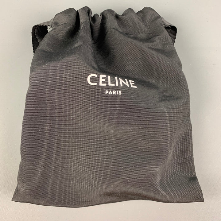 CELINE Waist Size 31 Black Leather Small Western Belt