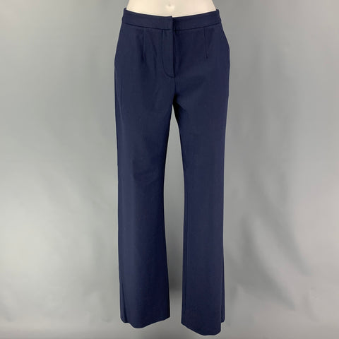 GIORGIO ARMANI Size 2 Navy Rayon Pleated Dress Pants