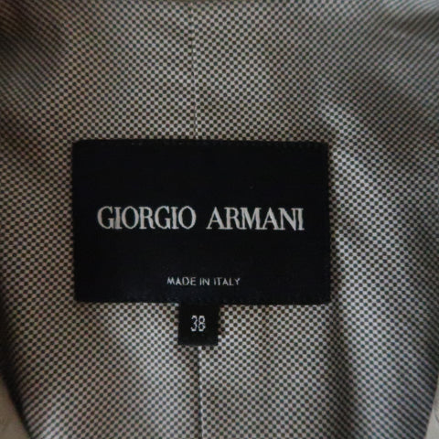 GIORGIO ARMANI Size 2 Khaki Silk Blend Safari Jacket