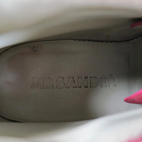 JIL SANDER Size 8 Red Suede Crepe Sole Chukka Boots JIL SANDER
