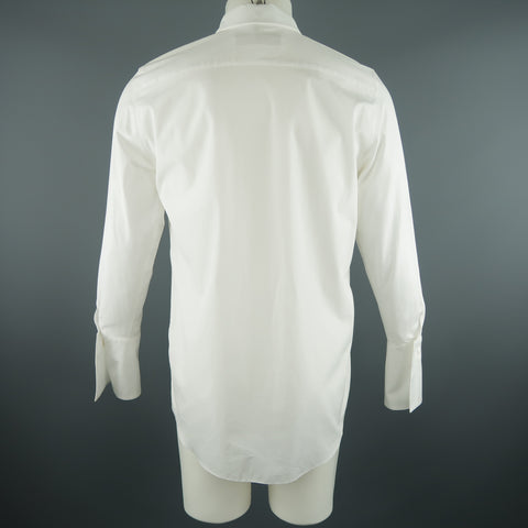 MARNI Size XS White Print Cotton Long Sleeve Shirt