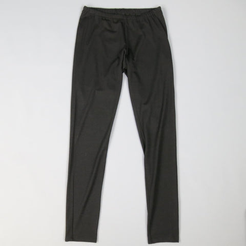 YOHJI YAMAMOTO Size 2 Black Wool Blend Stretch Leggings