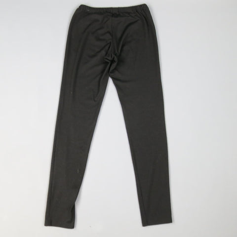 YOHJI YAMAMOTO Size 2 Black Wool Blend Stretch Leggings