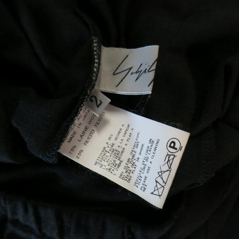 YOHJI YAMAMOTO Size 2 Black Wool Blend Stretch Leggings