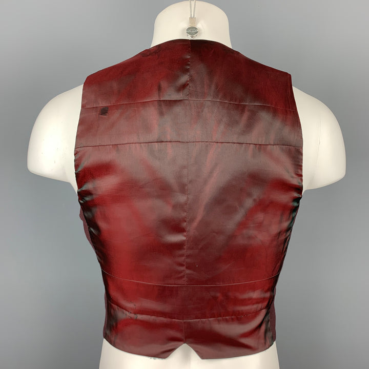 MARC by MARC JACOBS Size S Burgundy Wool Buttoned Vest