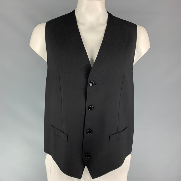 D&G by DOLCE & GABBANA Talla 48 Chaleco de mezcla de viscosa negro