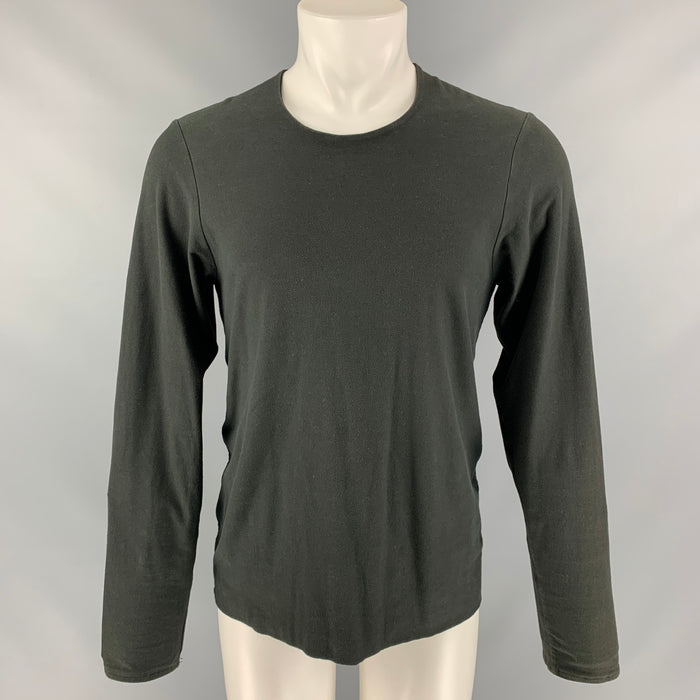 VOLGA VOLGA Size M Charcoal Solid Long Sleeve T-shirt