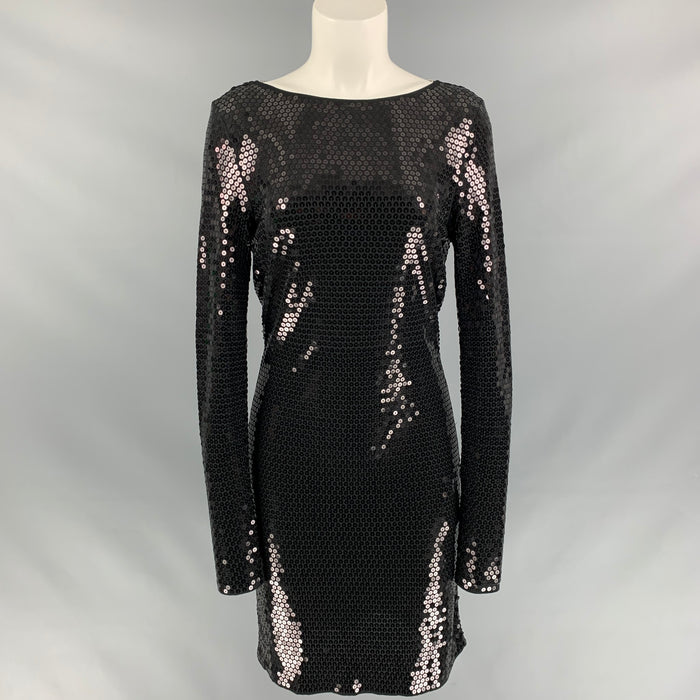 MICHAEL by MICHAEL KORS Size S Black Long Sleeve Below Knee Cocktail Dress