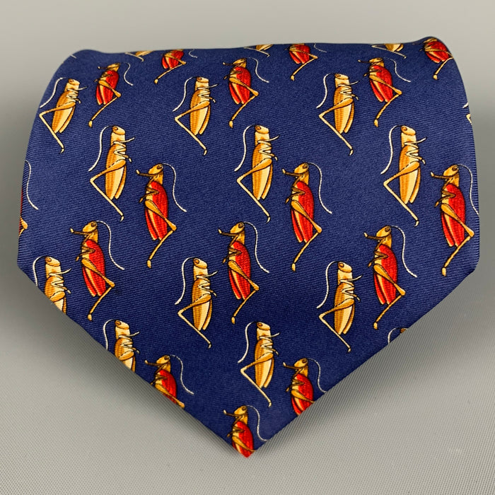 TIFFANY & CO. Blue Yellow Silk Tie