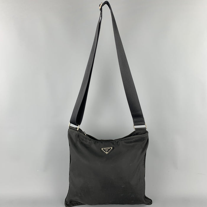PRADA Black Nylon Cross Body Handbag