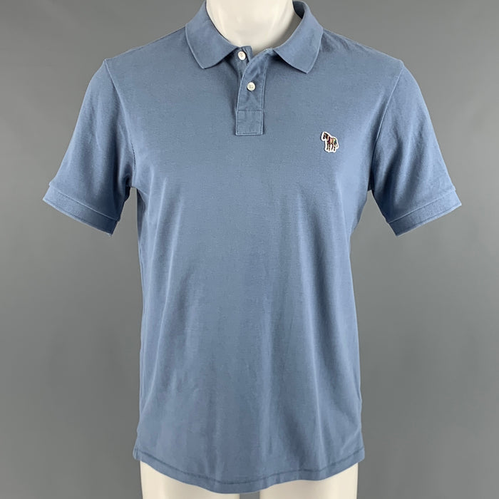 PAUL SMITH Polo de manga corta de algodón azul talla M
