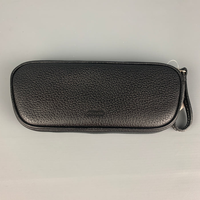 COACH Size One Size Black Leather Coin Purse