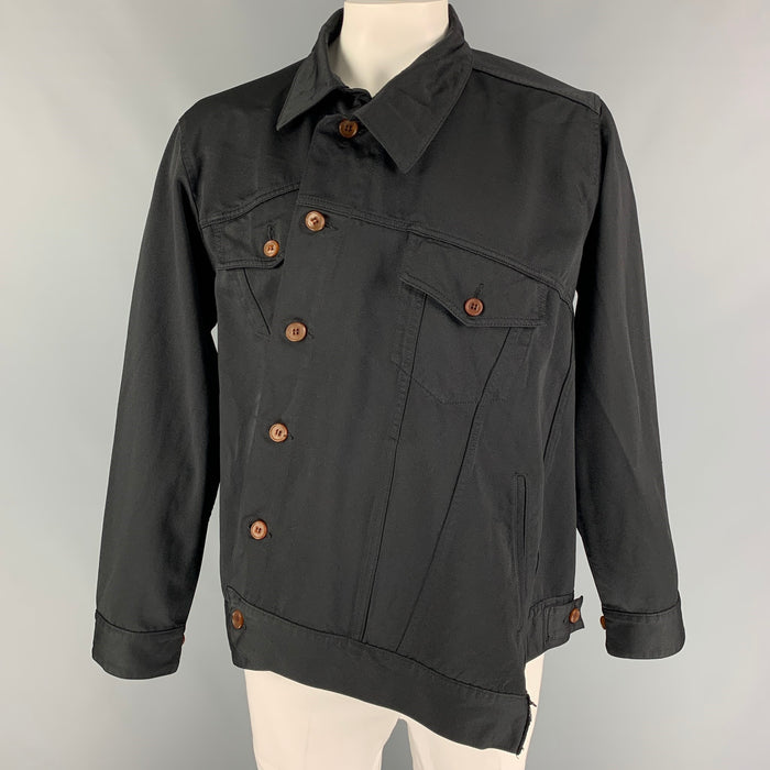 COMME des GARCONS HOMME PLUS Size L Black Polyester Oversized Jacket