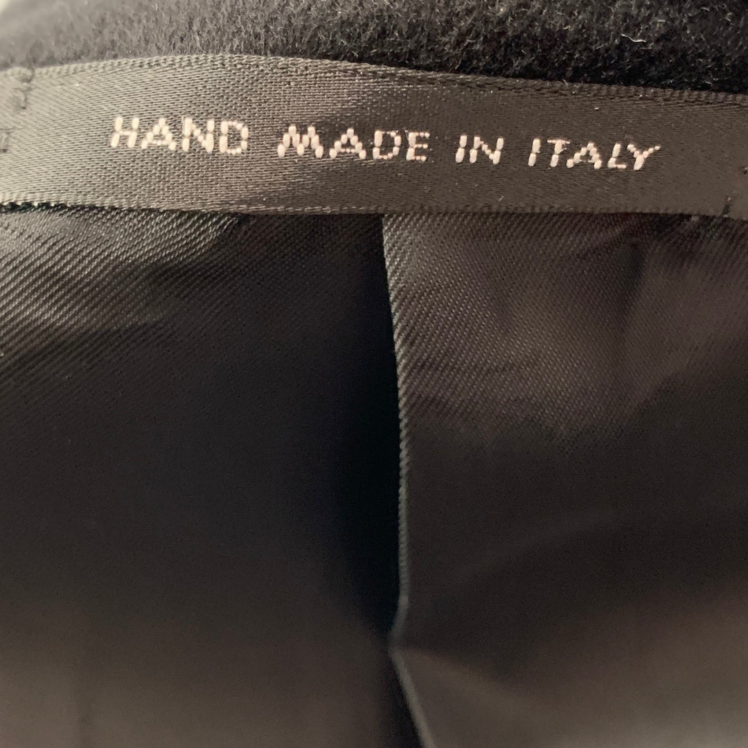 FACONNABLE Manteau boutons cachés en cachemire noir taille 48