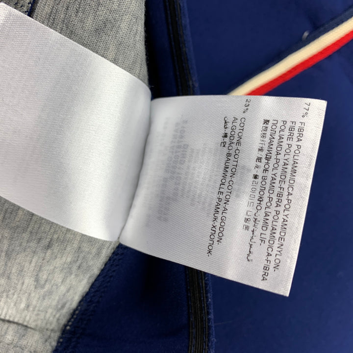MONCLER Size L Blue Nylon / Cotton Zip Fly Shorts