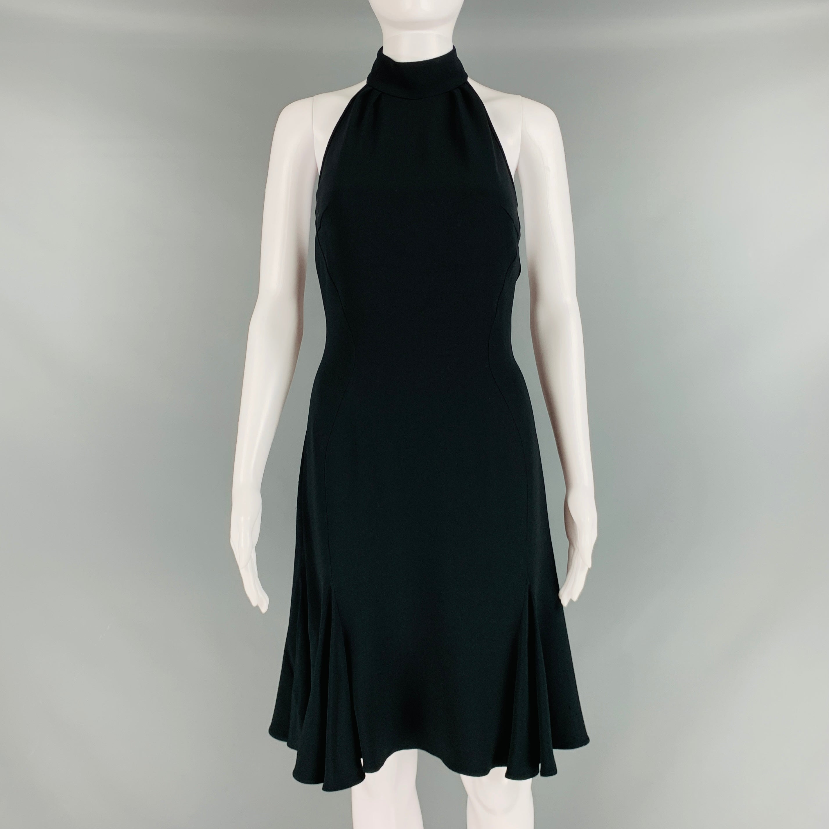 STELLA McCARTNEY Size 2 Black Viscose Blend Halter Above Knee Dress – Sui  Generis Designer Consignment