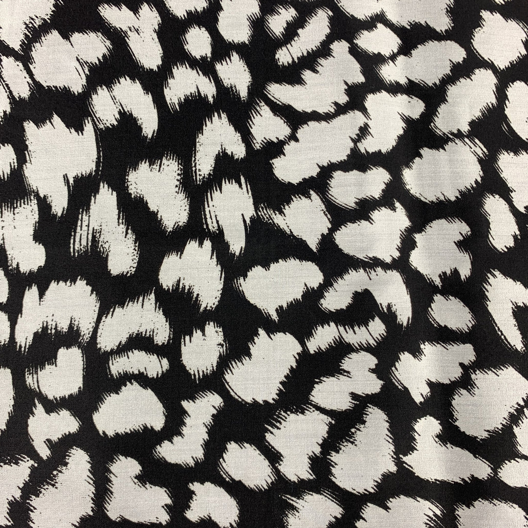 TOM FORD Black & White Spot Print Silk Pocket Square
